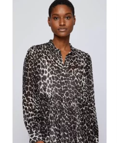 New ✨ BOSS Dileora Printed 👗 Dress Black Coffee Leo Print 😀 -BOSS Sales Store unnamed file 1004