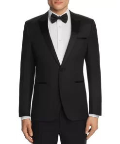 Best Pirce 🌟 HUGO Astiane Slim Fit Tuxedo Jacket Black 🛒