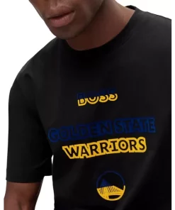 Best Pirce 🔥 BOSS Golden State Warriors 🏀 Basketball Graphic Tee Black 🌟 -BOSS Sales Store unnamed file 1074