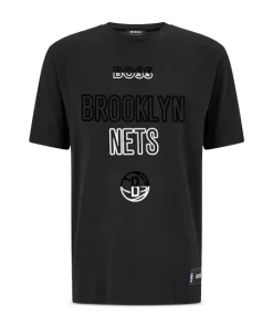 Cheapest 🔔 BOSS Brooklyn Nets 🏀 Basketball Graphic Tee Black 🛒