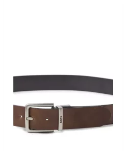 New 🌟 BOSS Hugo Boss Men's Omar Leather Belt Medium Brown 💯 -BOSS Sales Store unnamed file 1125