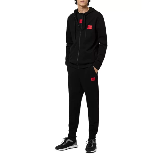 Deals 💯 HUGO Doak French Terry Classic Fit Drawstring Sweatpants Black 🎁 4 Deals 💯 HUGO Doak French Terry Classic Fit Drawstring Sweatpants Black 🎁 - Image 2
