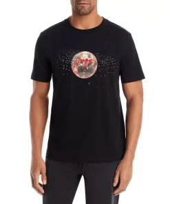 Cheap 🎉 HUGO DS Kippin Short Sleeve Graphic Tee Black 🌟