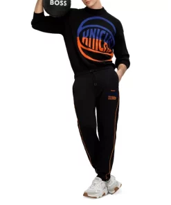 Wholesale ⌛ BOSS Relaxed Fit Knicks 🏀 Basketball Sweater Black 😀 -BOSS Sales Store unnamed file 1186