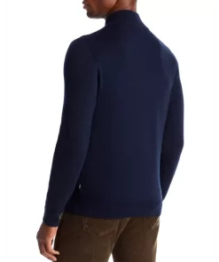 Brand new 🎉 BOSS Lorman Quarter Zip Sweater - 100% Exclusive Dark Blue 🔔 -BOSS Sales Store unnamed file 12