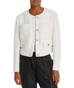Best Sale 😍 BOSS Janoa Bouclé Jacket Soft Cream 🧨