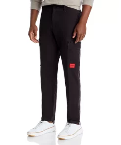 Hot Sale 👍 HUGO Glian Slim Fit Cargo Pants Black 😉
