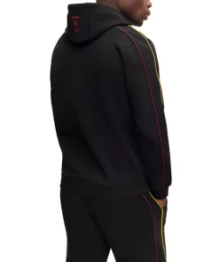 Hot Sale 💯 BOSS Miami Heat WBounce_2_4_NBA 1023 Cotton Blend Flocked Logo Print Regular Fit Hoodie Black 👏 -BOSS Sales Store unnamed file 1247