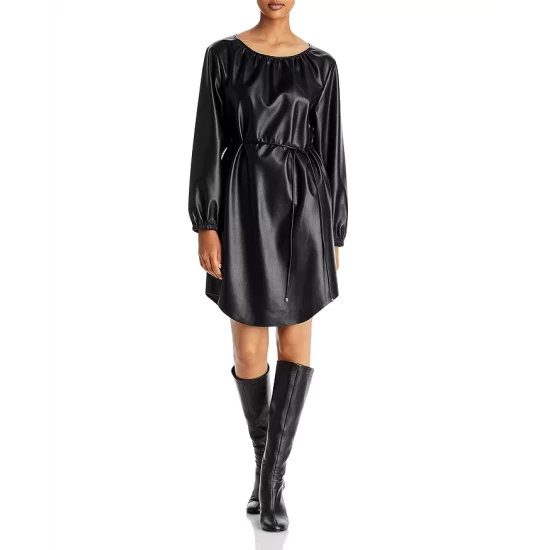 Best reviews of ❤️ BOSS Dejala Belted Faux Leather 👗 Dress Black 👏 4 Best reviews of ❤️ BOSS Dejala Belted Faux Leather 👗 Dress Black 👏 - Image 2