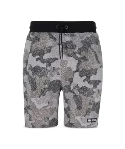 Best reviews of 🎉 BOSS NBA Slam_Camo_NBA 102443 Cotton Printed Regular Fit Drawstring Shorts Open Green 👍