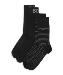 Budget 👍 BOSS Marc Collection 🧦 Socks, Pack Of 2 Black 🔥