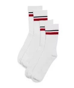Cheap 💯 BOSS Logo Band Ribbed 🧦 Socks, Pack Of 2 White 😍