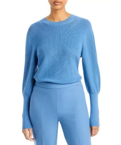 Discount 🥰 BOSS Wool Fatuma Rib Knit Sweater Mountain Blue 💯 -BOSS Sales Store unnamed file 1374