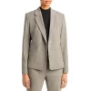 Best Pirce 🧨 BOSS Wool Check Notch Lapel Blazer Beige Houndstooth 🔔