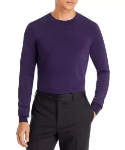 Top 10 💯 HUGO San Cesar Crewneck Sweater Dark Purple 🔥