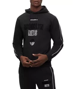 Promo ⌛ BOSS Brooklyn Nets 🏀 Basketball Graphic Hoodie Black ⭐ -BOSS Sales Store unnamed file 1412