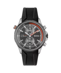 Budget 😍 BOSS Hugo Boss Globetrotter Chronograph, 46mm Gray/black 👍