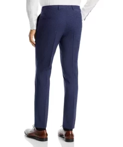 Outlet ✔️ HUGO Hesten Extra Slim Fit Tonal Check Suit Pants Dark Blue 🧨 -BOSS Sales Store unnamed file 1526