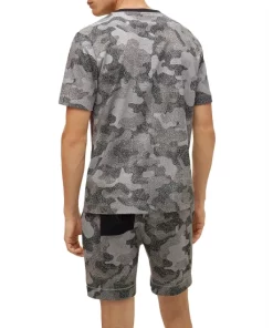 Budget 🎉 BOSS NBA T Camo NBA 10246516 Cotton Stretch Logo Graphic Tee Black 😀 -BOSS Sales Store unnamed file 1541