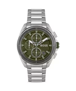 New 🎁 BOSS Hugo Boss Volane Chronograph, 44mm Green/silver ⭐