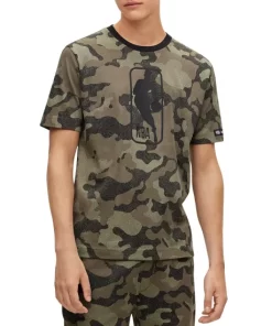 BOSS Sales Store 16 Budget ⌛ BOSS & NBA Camo Tee Open Green 🛒