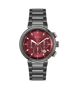 Cheap 👏 BOSS Hugo Boss One Chronograph, 44mm Red/gray 👍