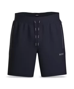 Discount ❤️ BOSS Mix & Match Cotton Stretch Logo Print Drawstring Shorts Medium Gray 🛒 -BOSS Sales Store unnamed file 212