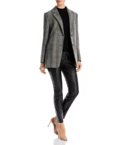 Best Pirce 🔔 BOSS Jenelli Notch Collar Blazer Grey Plaid 🔥 -BOSS Sales Store unnamed file 249