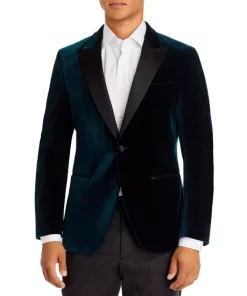 Best reviews of โ๏ธ BOSS Hutson Velvet Slim Fit Tuxedo Jacket Teal โ