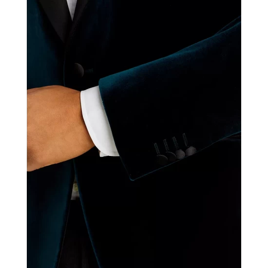 Best reviews of ✔️ BOSS Hutson Velvet Slim Fit Tuxedo Jacket Teal ⌛ 9 Best reviews of ✔️ BOSS Hutson Velvet Slim Fit Tuxedo Jacket Teal ⌛ - Image 7