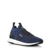 Budget ⭐ Hugo Boss Men's Titanium Knit Low Top 👟 Sneakers Navy 👏