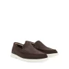 Cheapest 💯 BOSS Men's Sienne Moc Toe Loafers Dark Brown 👍