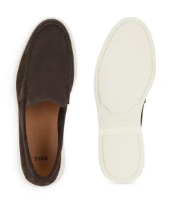 Cheapest 💯 BOSS Men's Sienne Moc Toe Loafers Dark Brown 👍 -BOSS Sales Store unnamed file 272