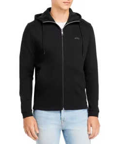 Buy 💯 BOSS Full Zip Hoodie Black 😍