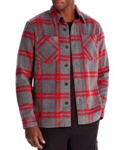 Cheapest 🤩 HUGO Emeni Glen Plaid Overshirt Open Pink 👍