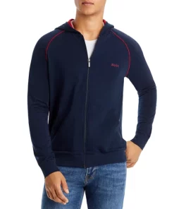 Buy 🔔 BOSS Mix And Match Cotton Blend Track Jacket Dark Blue 💯 -BOSS Sales Store unnamed file 344