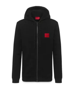 Cheapest 👍 HUGO Daple French Terry Zip Front Hoodie Dark Blue 🎁 -BOSS Sales Store unnamed file 4