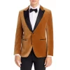 Coupon 🔥 BOSS Hutson Velvet Slim Fit Dinner Jacket Brown 🧨