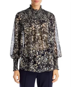 New 🛒 BOSS Inada Stand Collar Blouse Black Fantasy 🌟 -BOSS Sales Store unnamed file 452