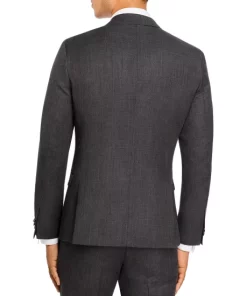 Outlet 🔥 HUGO Arti Birdseye Extra Slim Fit Suit Jacket Charcoal 🔔 -BOSS Sales Store unnamed file 477