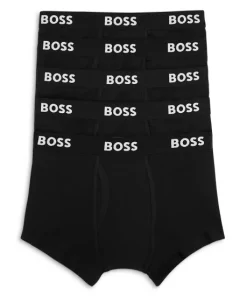 Best Sale ✨ BOSS Authentic Cotton Trunks, Pack Of 5 Black 🛒