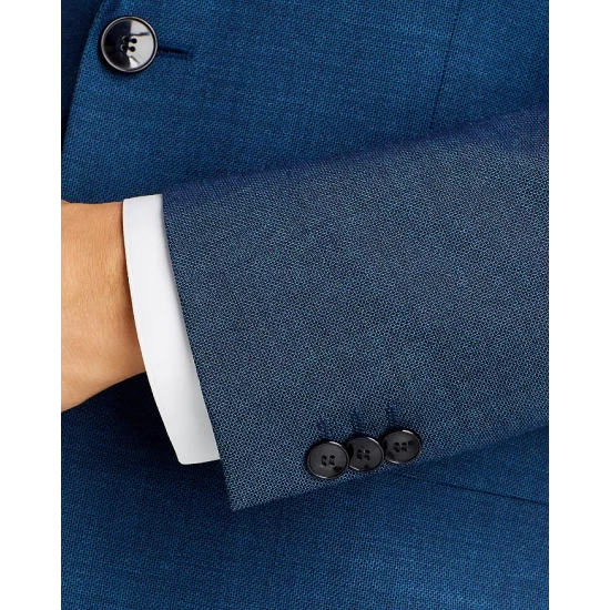 Discount ❤️ HUGO Arti & Hesten Petrol Blue Textured Extra Slim Fit Suit Separates Turquoise/aqua 🤩 7 Discount ❤️ HUGO Arti & Hesten Petrol Blue Textured Extra Slim Fit Suit Separates Turquoise/aqua 🤩 - Image 5