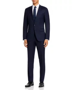 Cheapest 🎉 BOSS Huge/Genius Wool Twill Slim Fit Suit Blue 🎉 -BOSS Sales Store unnamed file 52