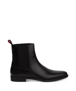 Wholesale 🔔 HUGO BOSS Men's Kyron Pull On Chelsea 🥾 Boots Black 🛒
