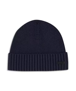 Best deal 😀 BOSS Hugo Boss Wool Knit Beanie Dark Blue 🥰