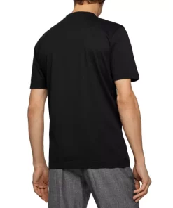 Budget 😀 BOSS Thompson 02 Cotton Solid Tee Dark Blue 🥰 -BOSS Sales Store unnamed file 543