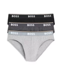 Top 10 😍 BOSS Power Cotton Blend Briefs, Pack Of 3 Open Gray 👏