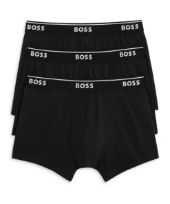 Promo 🎁 BOSS Classic Cotton Trunks, Pack Of 3 Black ✨