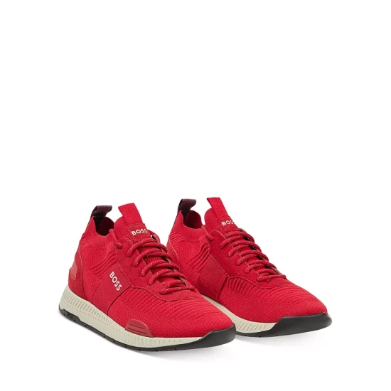 Budget ๐ BOSS Men's Titanium Runn Knsta Lace Up ๐ Sneakers Bright Red ๐คฉ 3 Budget ๐ BOSS Men's Titanium Runn Knsta Lace Up ๐ Sneakers Bright Red ๐คฉ