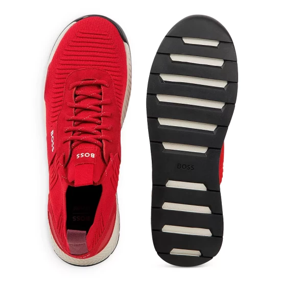 Budget ๐ BOSS Men's Titanium Runn Knsta Lace Up ๐ Sneakers Bright Red ๐คฉ 4 Budget ๐ BOSS Men's Titanium Runn Knsta Lace Up ๐ Sneakers Bright Red ๐คฉ - Image 2